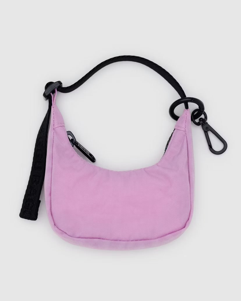 Baggu Crescent Bag Charm in Peony