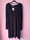 90’s Ribbed Long Sleeve A-line Dress - 3X