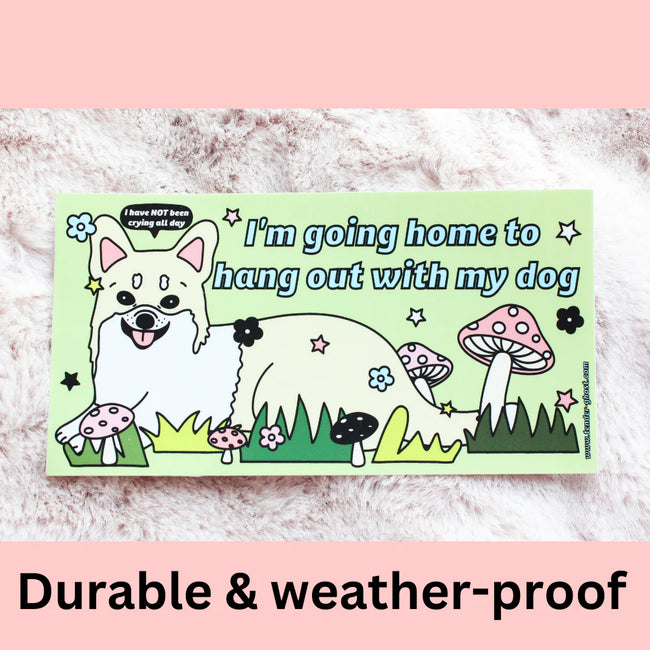 Tender Ghost Hanging Out With My Dog Bumper Sticker