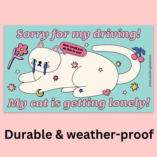 Tender Ghost My Cat Is Getting Lonely Bumper Sticker