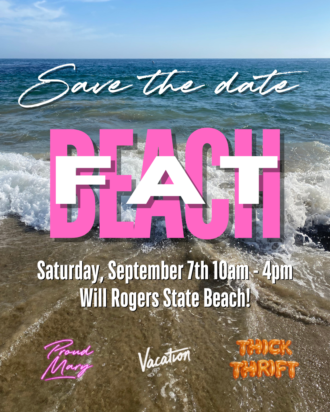 Fat Beach: Proud May x Thick Thrift LA Community Beach Day