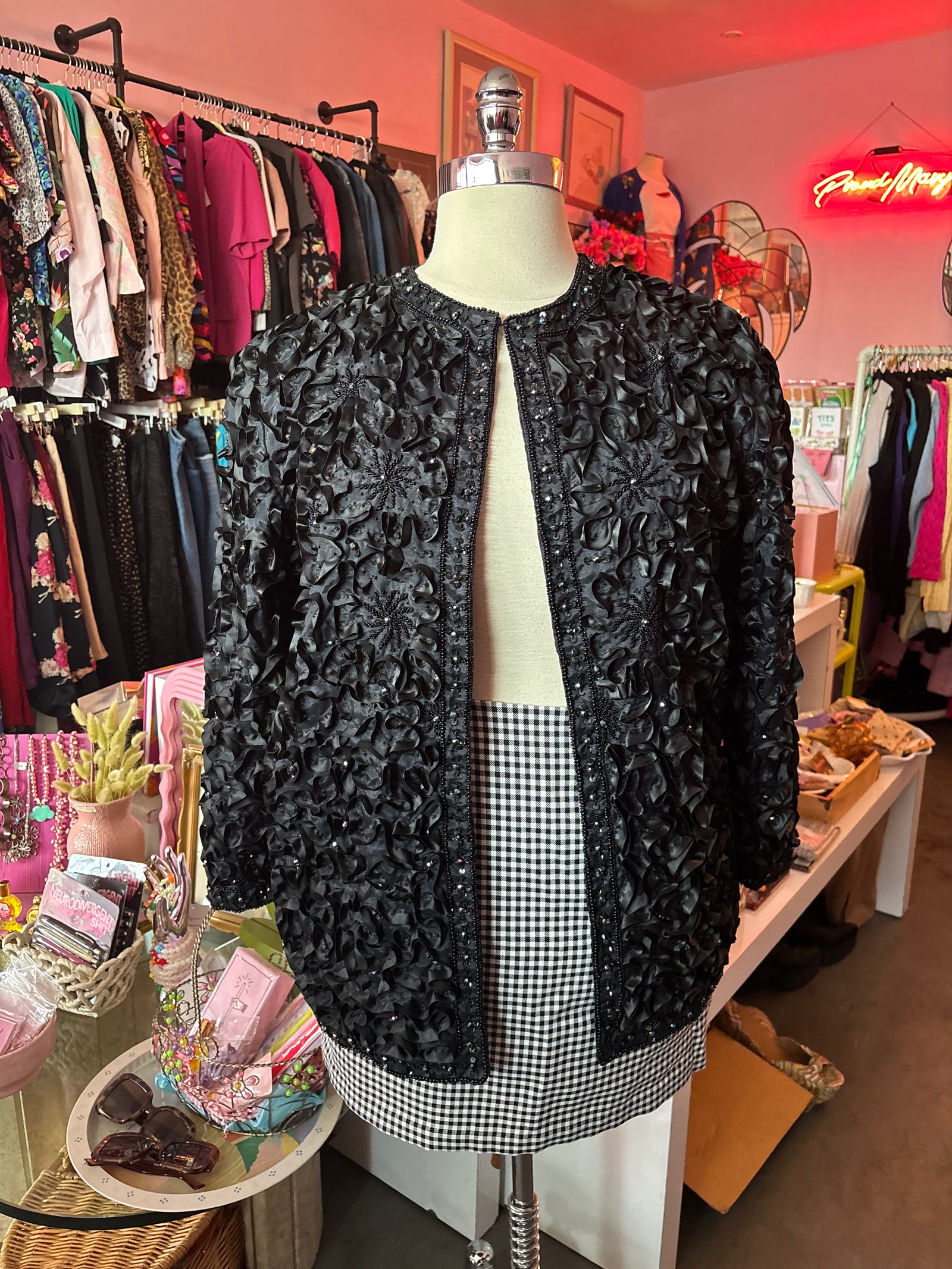 Mixed Media Statement Jacket