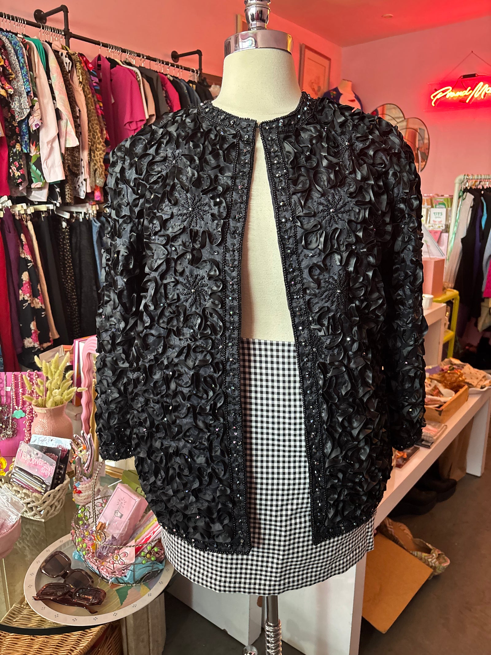 Mixed Media Statement Jacket