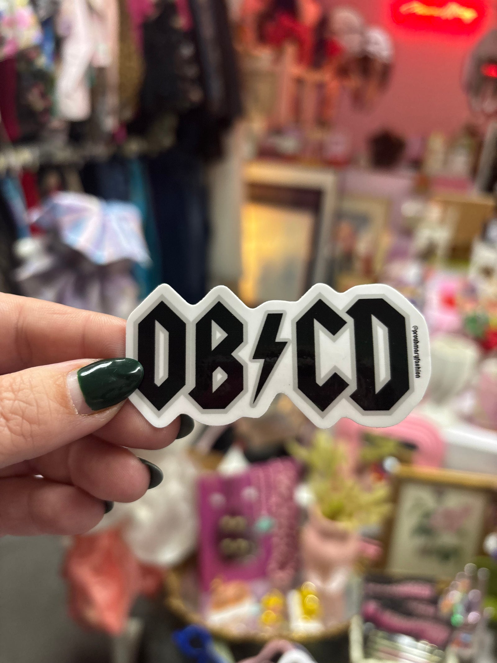 OB CD Parody Sticker