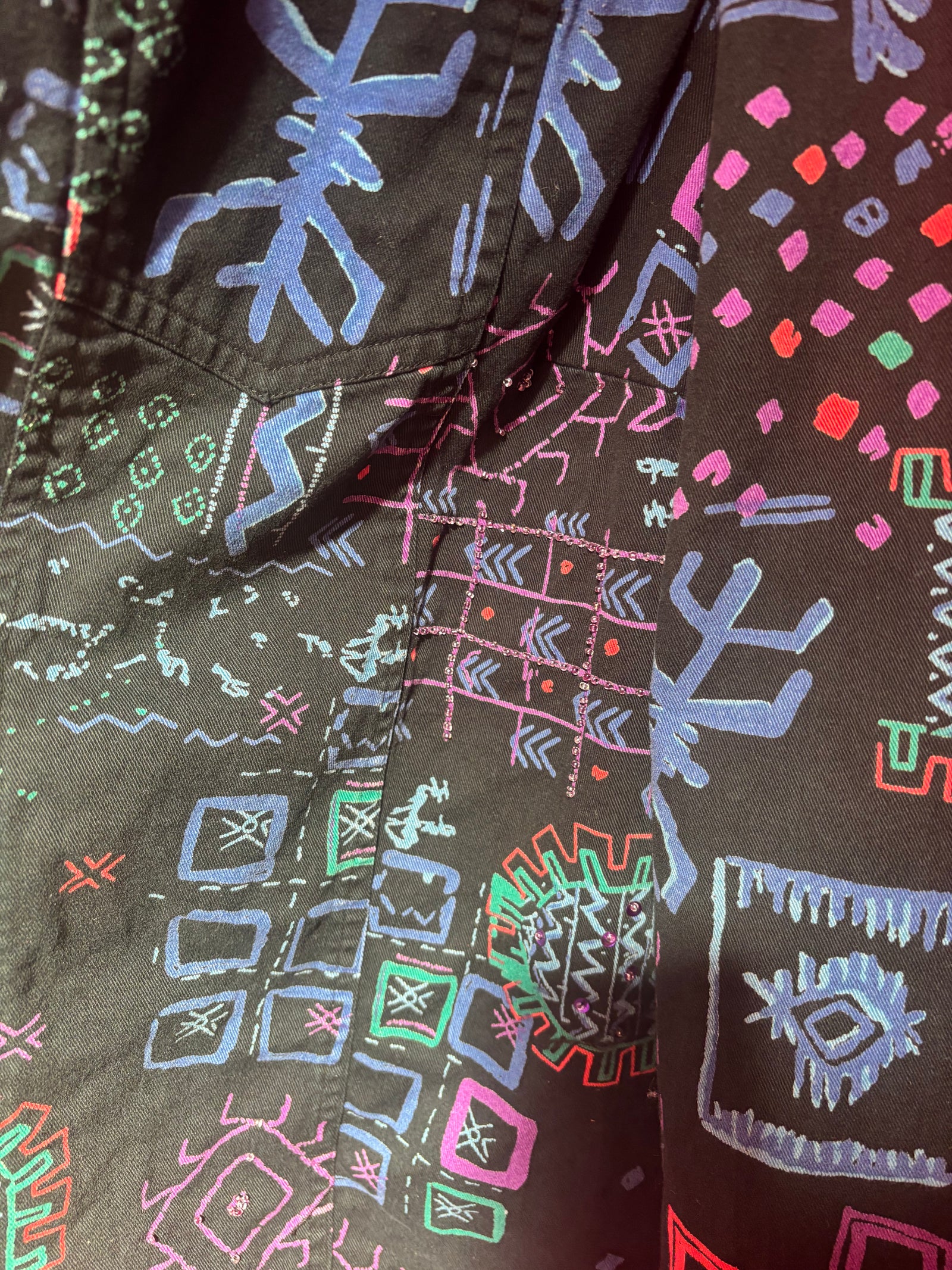 Vintage Embellished Shacket - 3X/4X