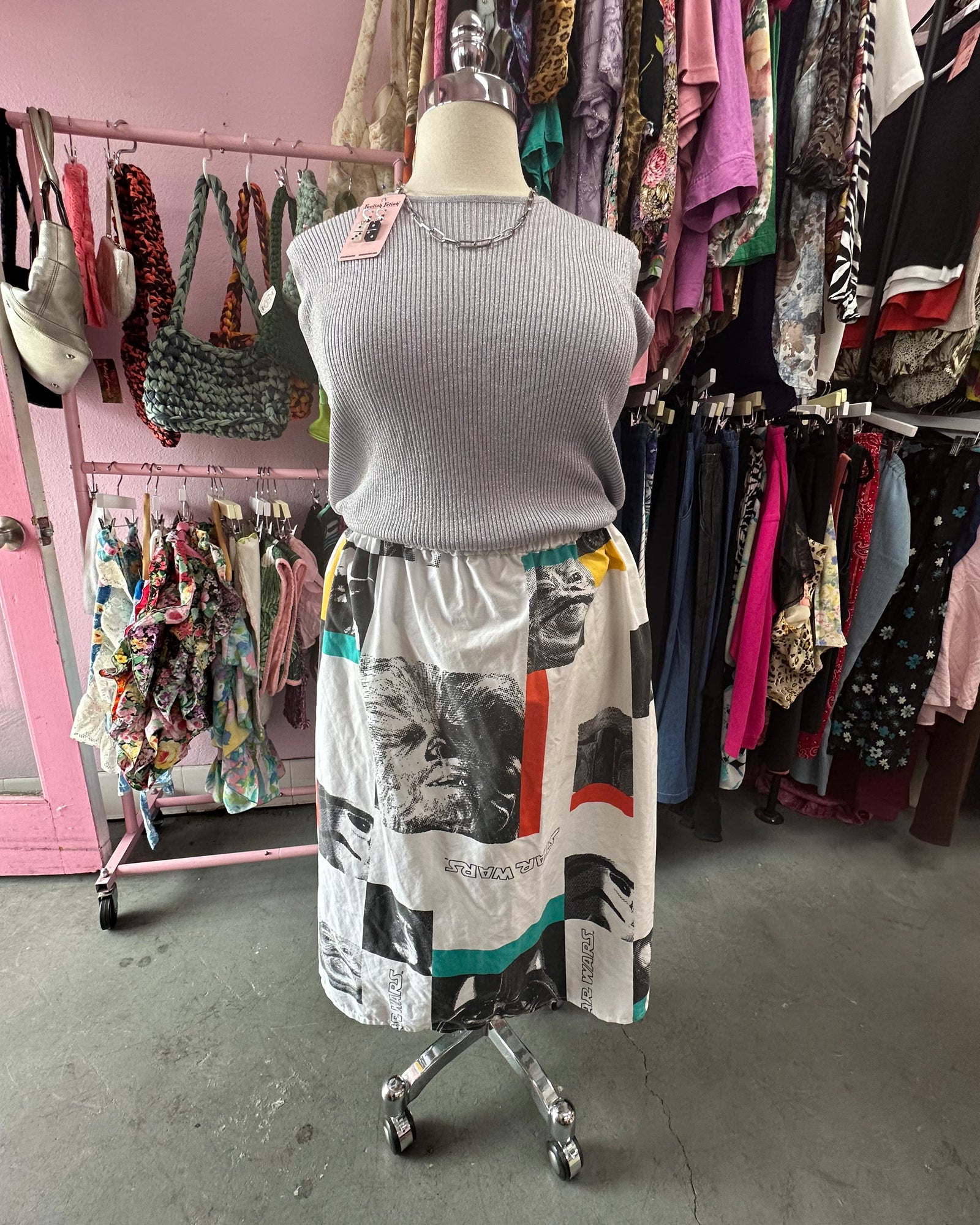 Handmade Star Wars Midi Skirt