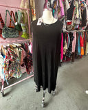 90s Slinky Wide Strap Tank Shift Dress