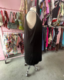 90s Slinky Wide Strap Tank Shift Dress