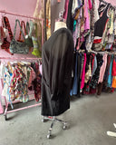 80s Classic Shoulder Pad Sheer Sleeved Dress