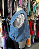 Denim Zip Up Vest - 3X