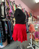 Solid Color Tiered Skirts