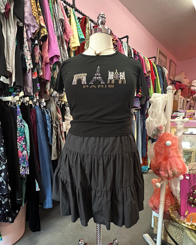 Solid Color Tiered Skirts