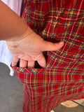 100% Cotton Tartan Jumper Dress - 2X