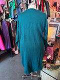 1980's Teal Sweater Dress - 2X - 5X