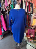 1980's Cobalt Sweater Dress - 2X - 4X
