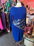 1980's Cobalt Sweater Dress - 2X - 4X