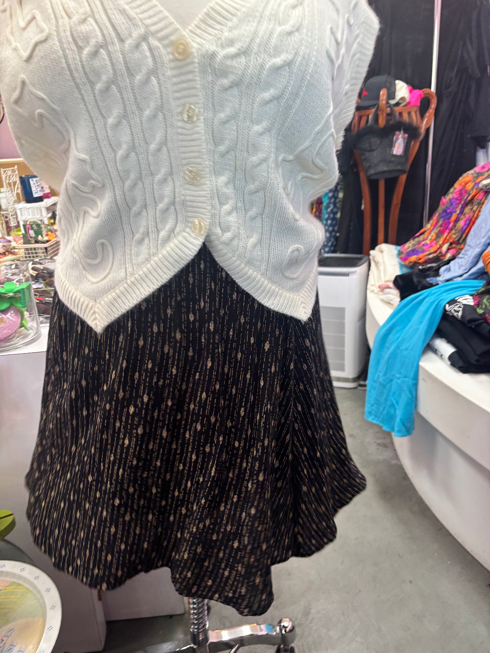 90's Vintage Cropped Sweater Vest - 2X - 4X