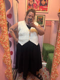 90's Vintage Cropped Sweater Vest - 2X - 4X