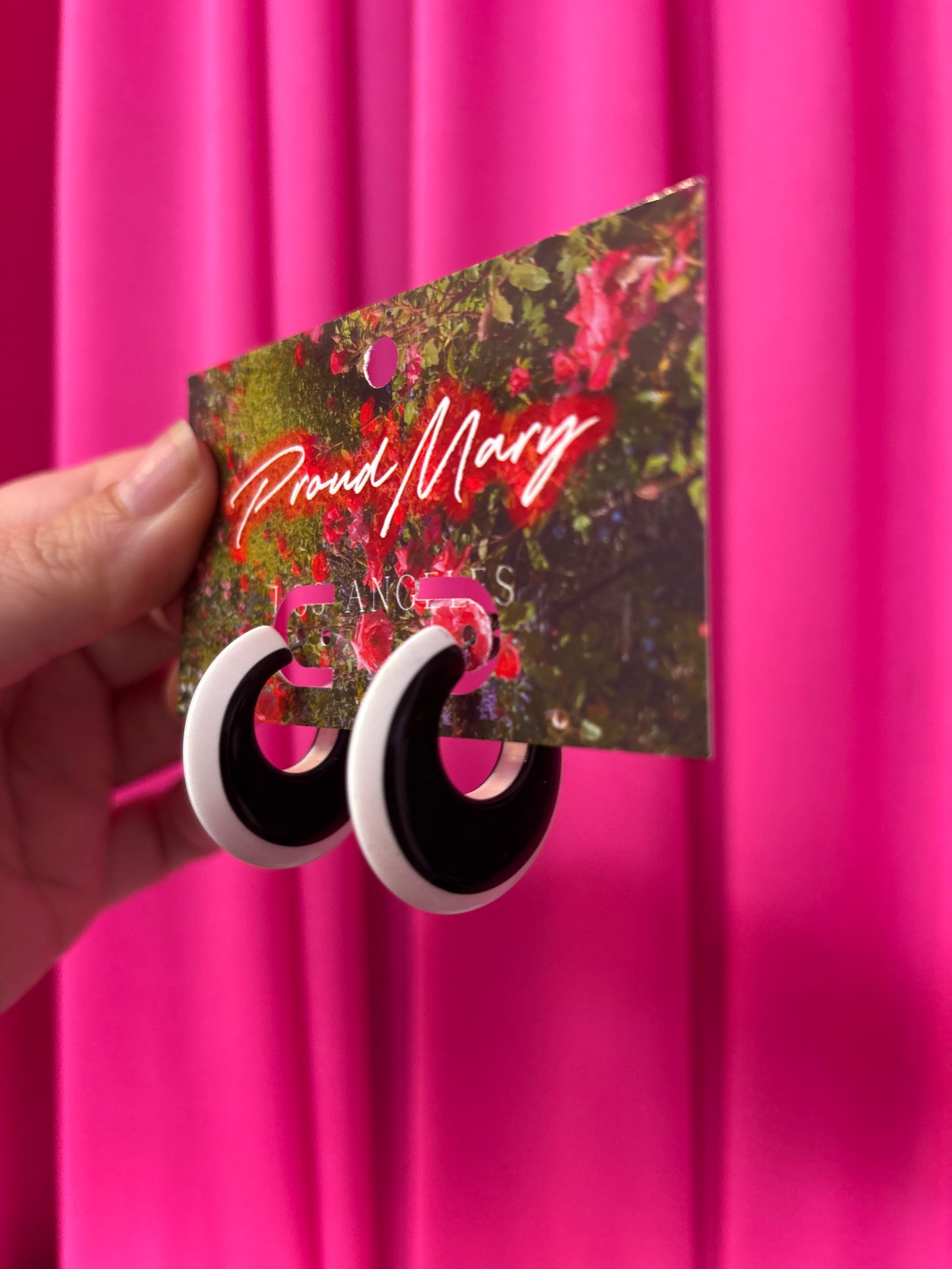 80's Two-tone Hoop Earrings