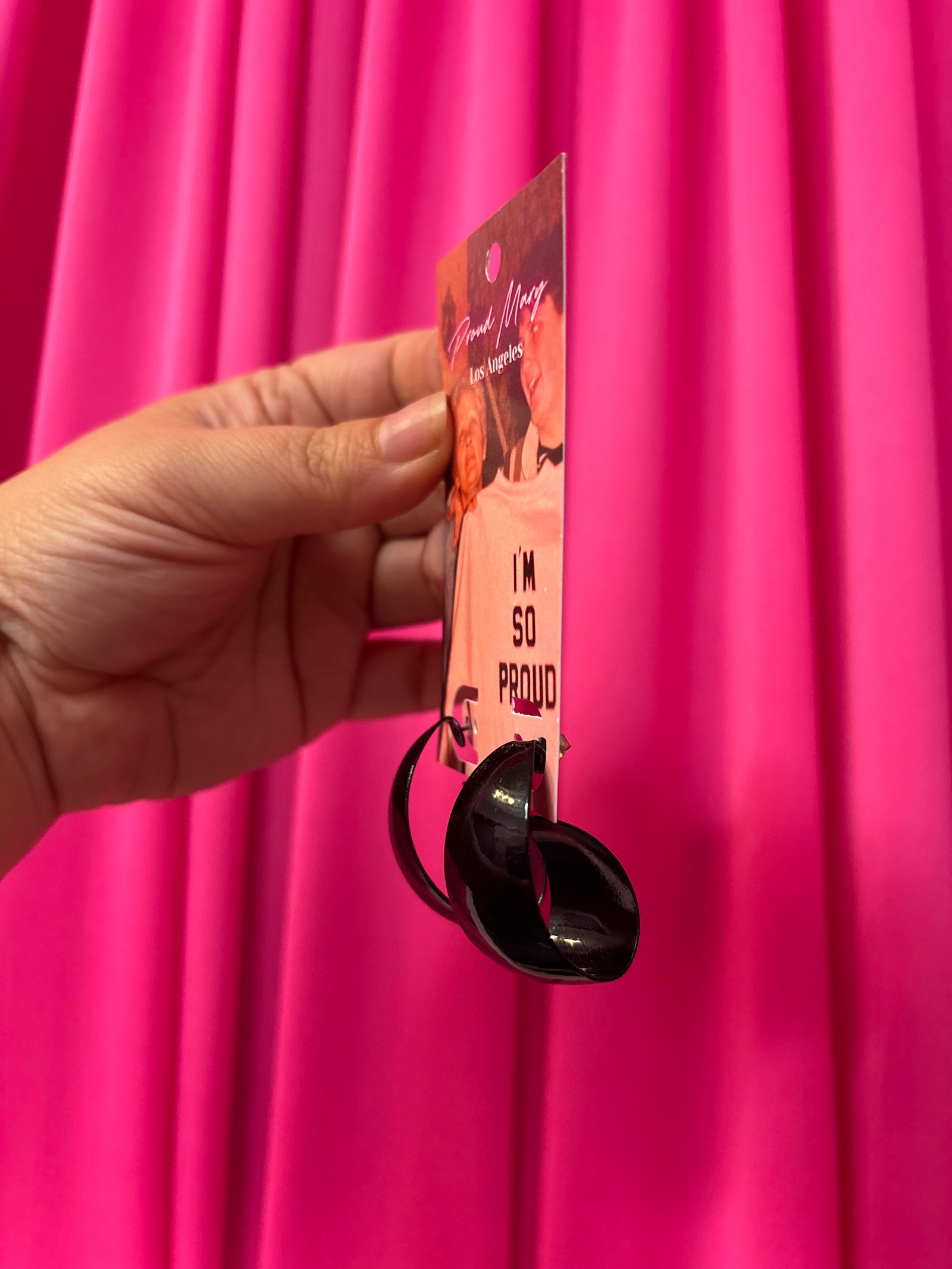 80's Metal Abstract Hoops