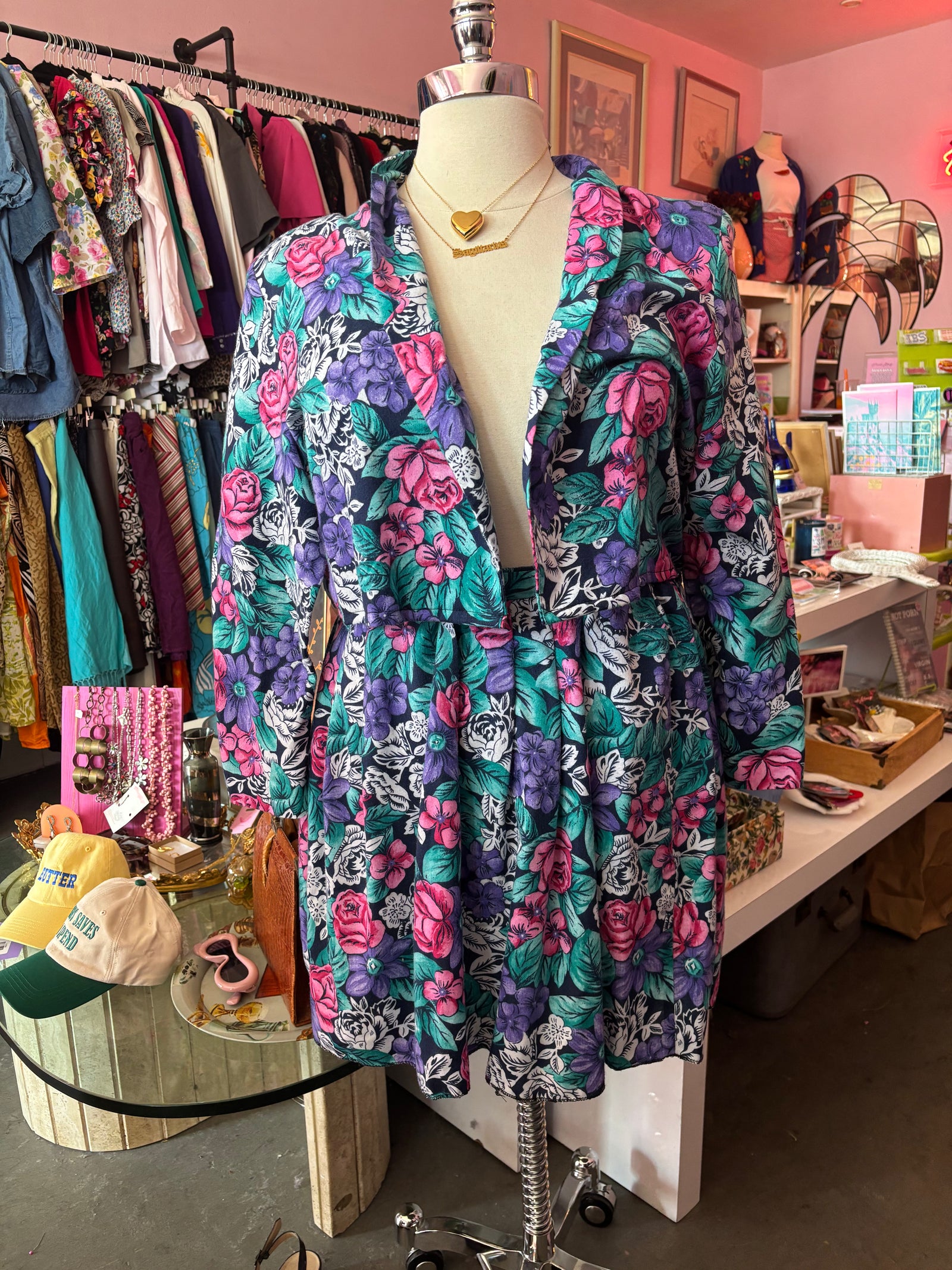 Altered Vintage - 80s Mixed Floral Skirt Set