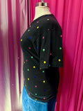 Sweet Spot Embroidered Polka Dot T-shirt