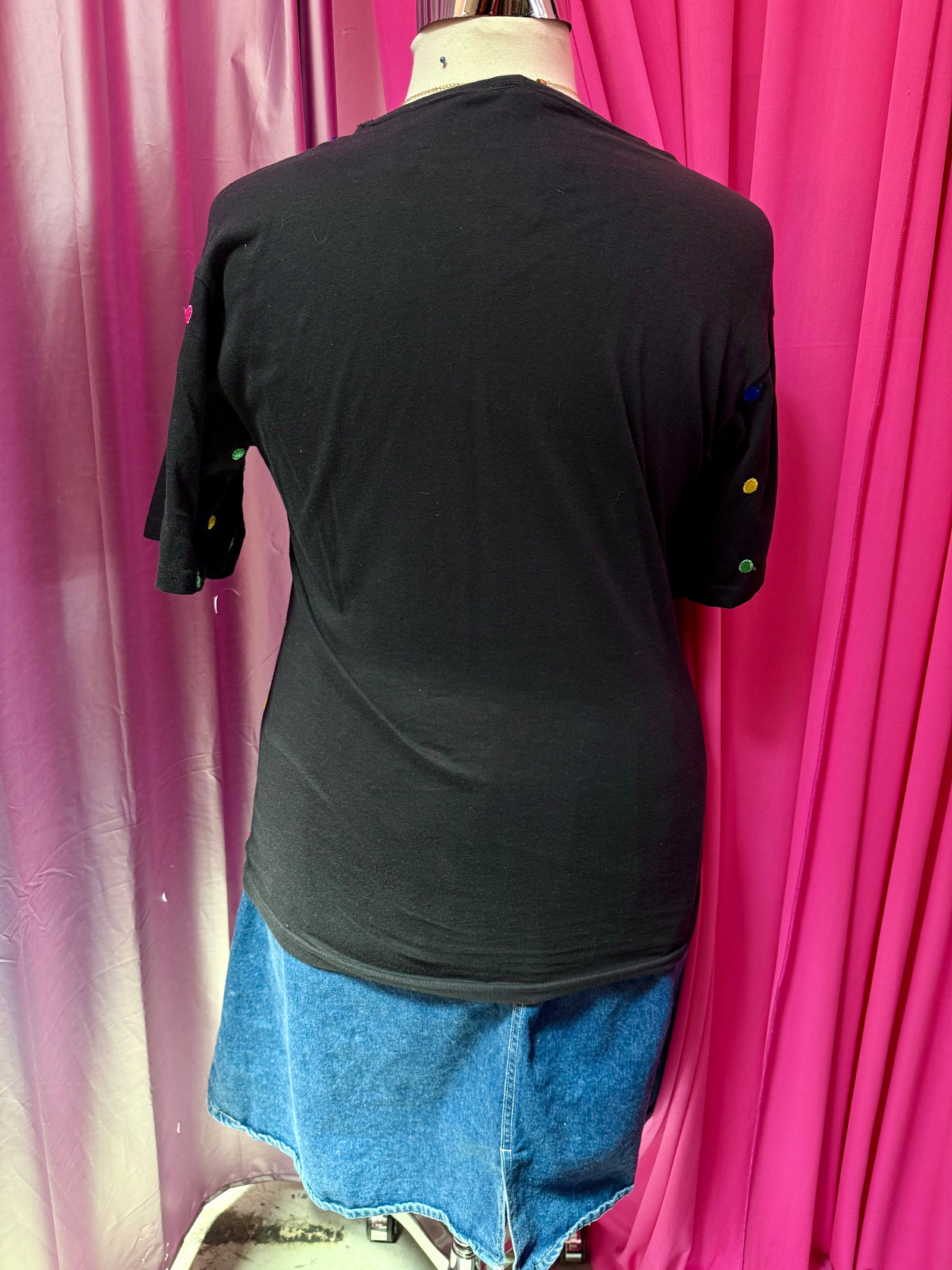 Sweet Spot Embroidered Polka Dot T-shirt