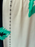 Floating Roses Striped Bathing Suit Cover Up Dress
