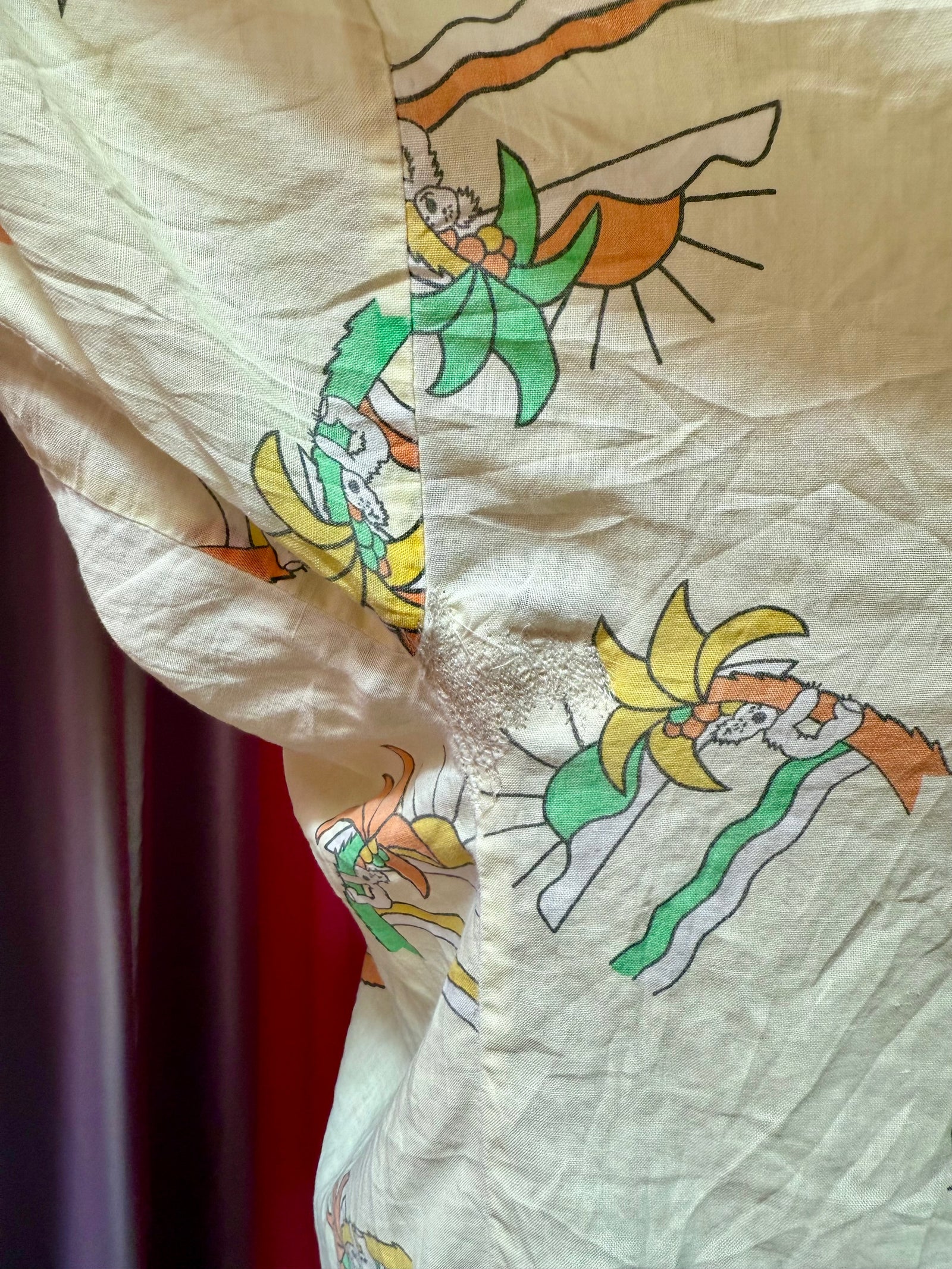 Repaired Vintage Koalas by the Ocean Button Up