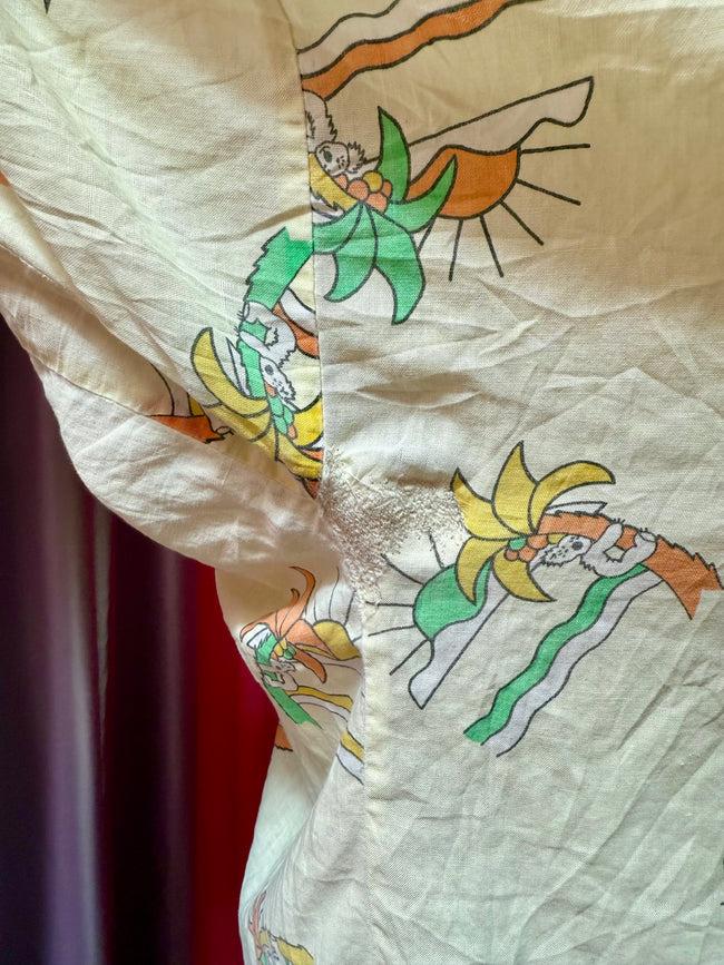Repaired Vintage Koalas by the Ocean Button Up
