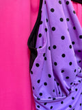 Purple Polka Dot One Piece Swimsuit