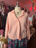 Vintage Pastel Pink Cardigan - Size 2X-3X