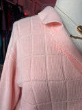Vintage Pastel Pink Cardigan - Size 2X-3X