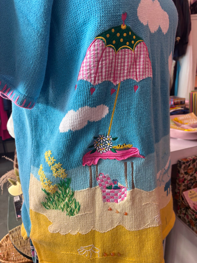 Vintage Beachy Keen Sweater - Size 2X-3X