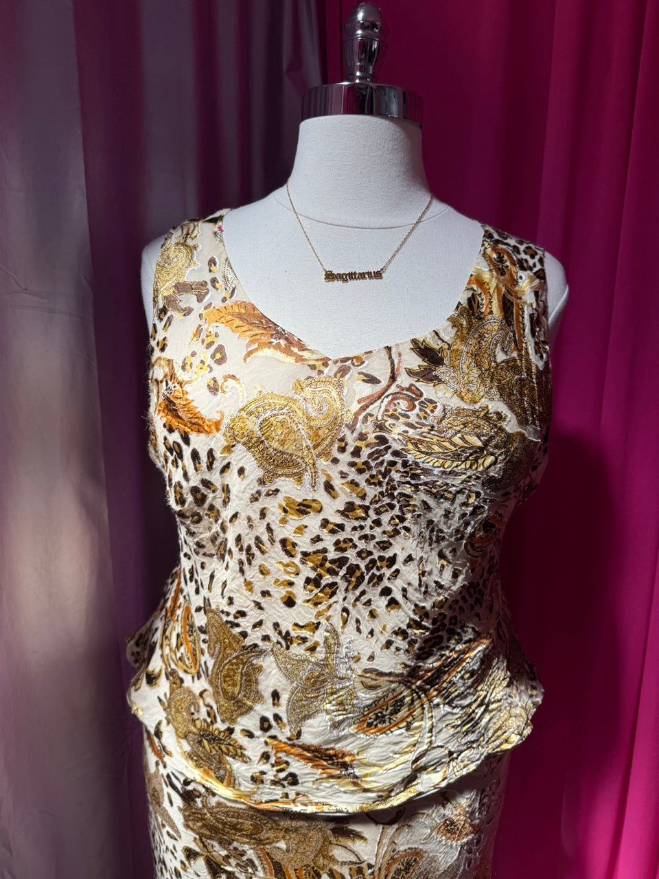 90s Silk Purring Paisley Set