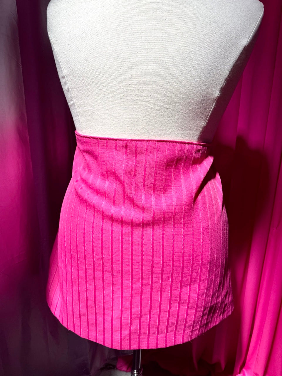 Altered Vintage Business Barbie Pin Stripe Skirt Set
