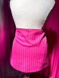 Altered Vintage Business Barbie Pin Stripe Skirt Set