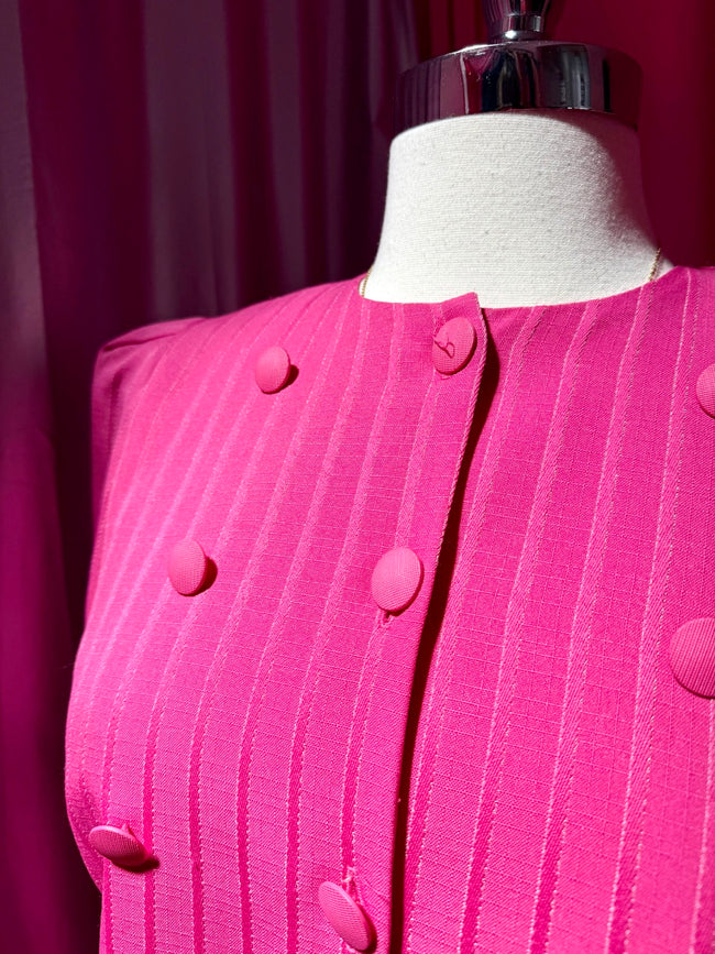 Altered Vintage Business Barbie Pin Stripe Skirt Set
