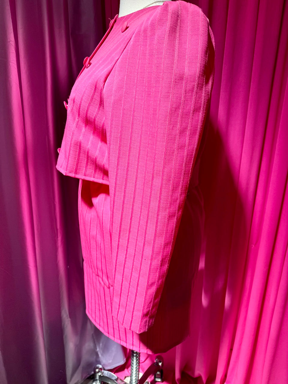 Altered Vintage Business Barbie Pin Stripe Skirt Set
