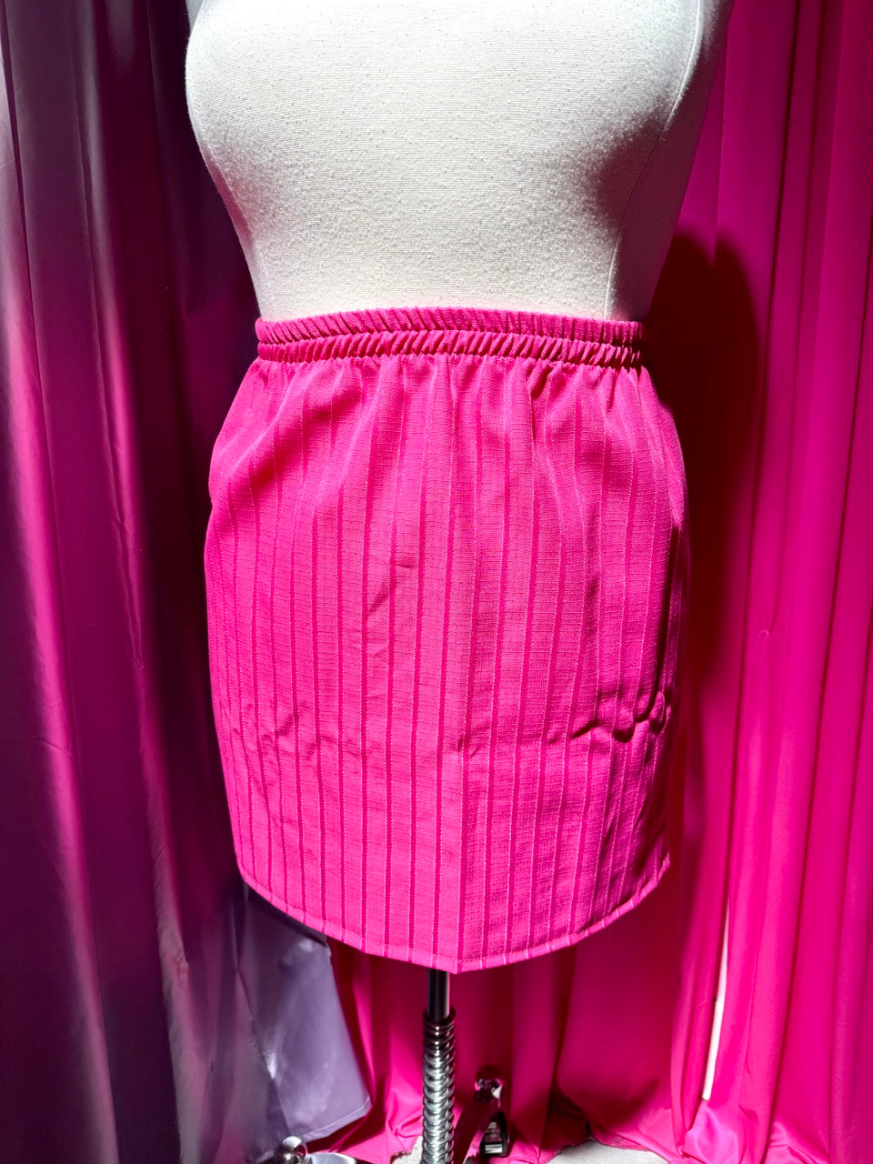Altered Vintage Business Barbie Pin Stripe Skirt Set
