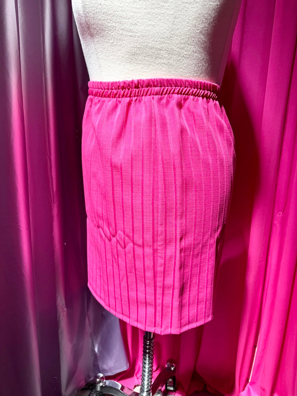 Altered Vintage Business Barbie Pin Stripe Skirt Set