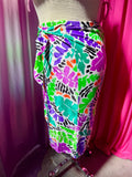 Deadstock Vintage Tropical Swim Skirt