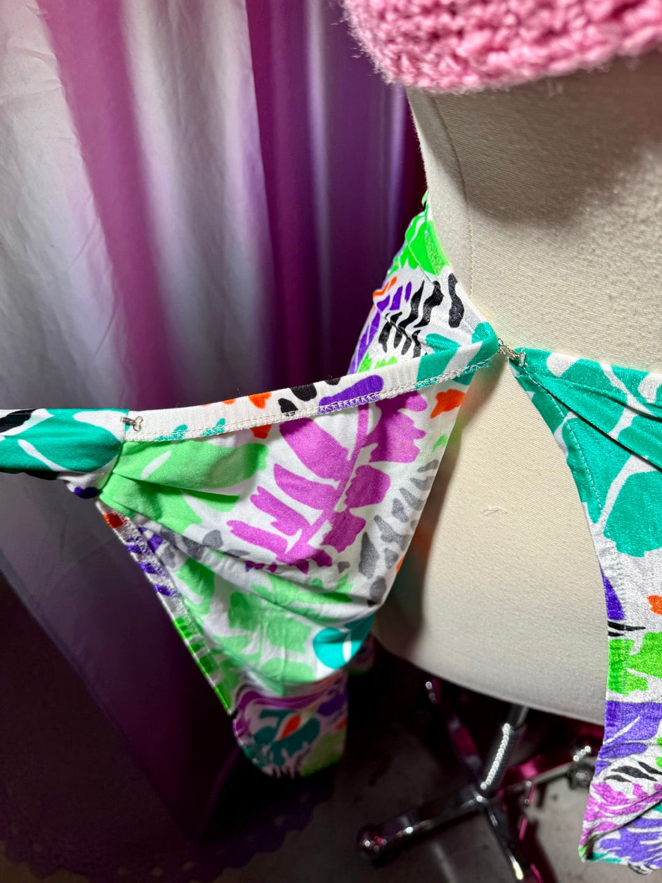 Deadstock Vintage Tropical Swim Skirt