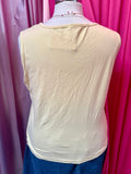 Beach Babes Butter Yellow Sleeveless Top - 2X/3X