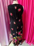 90s Botanical Beauty Sleeveless Shift Dress - 20W