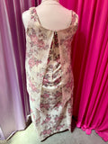 80s Rose Layered Handkerchief Dress