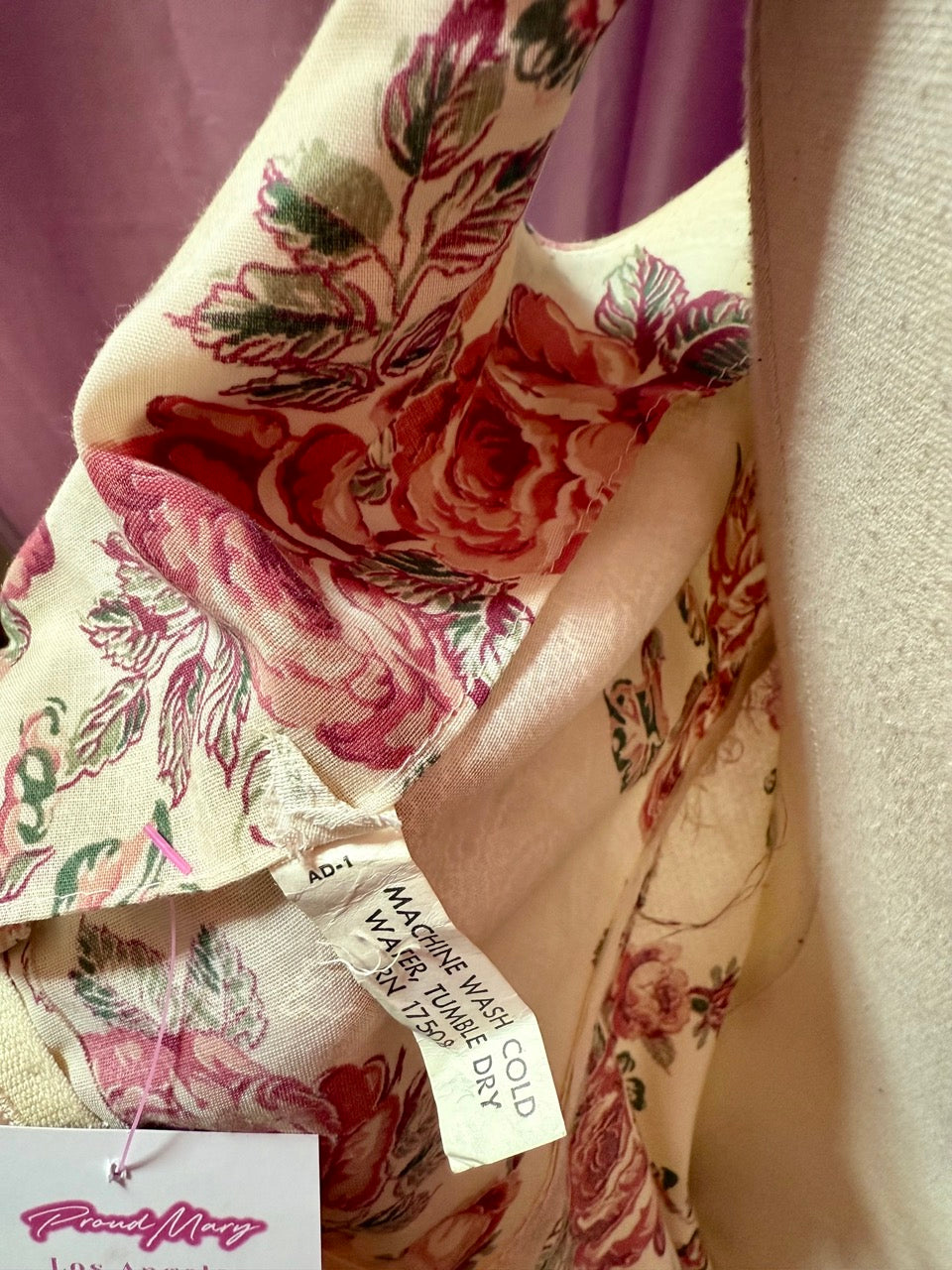 80s Rose Layered Handkerchief Dress