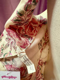 80s Rose Layered Handkerchief Dress