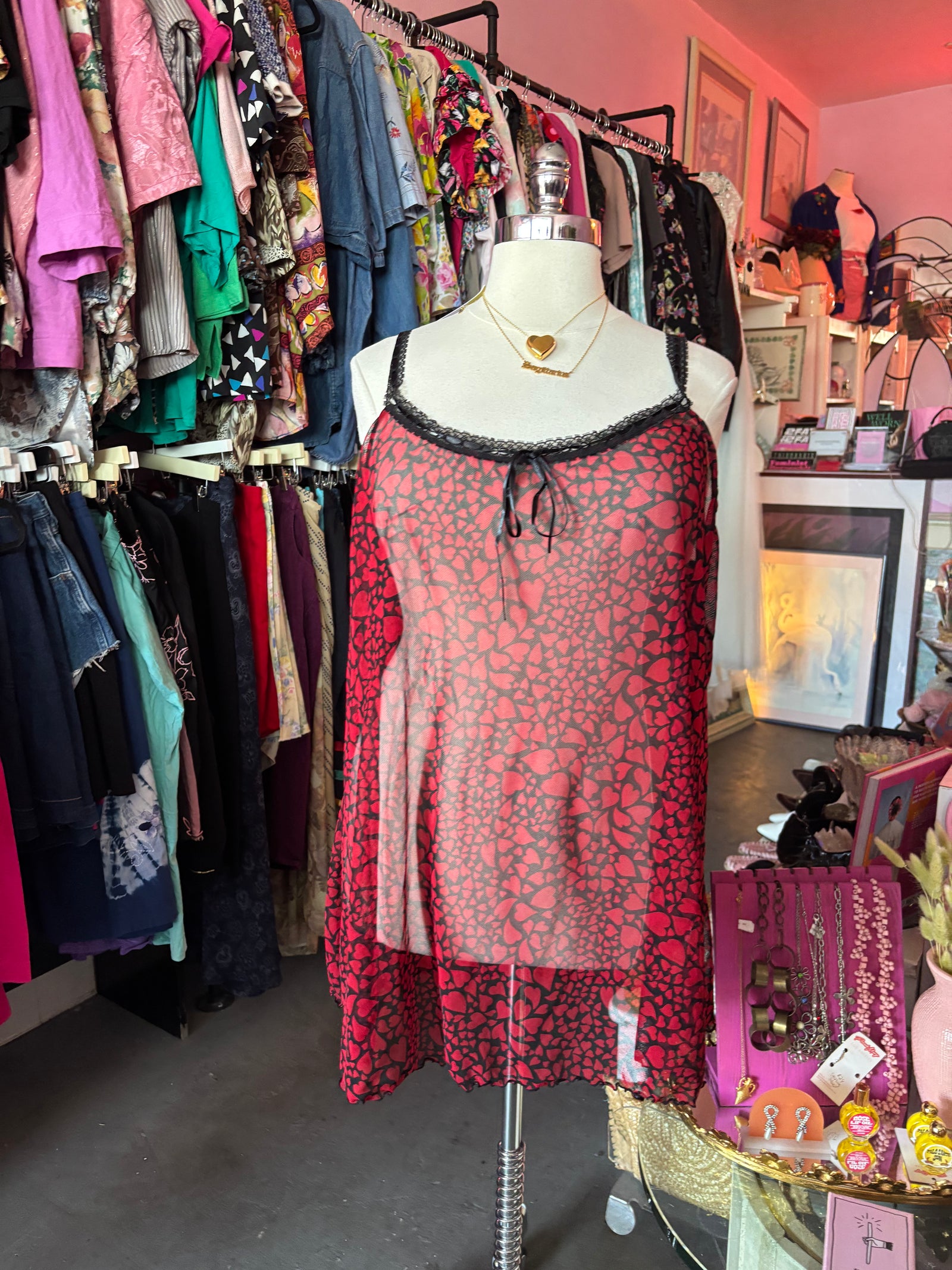 Heart to Heart Sheer Nightie - Size 26/28, 4X