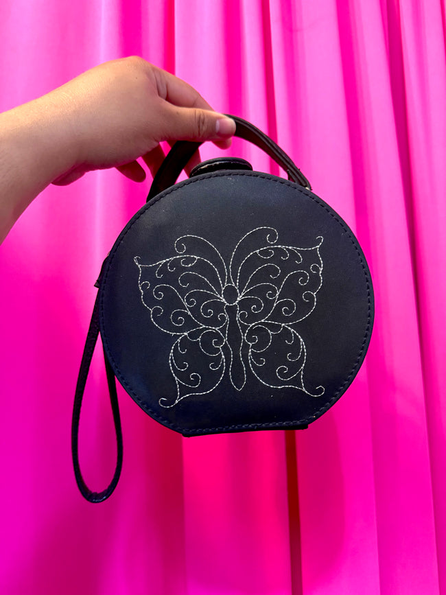 Y2K Butterfly Round Hard Case Purse